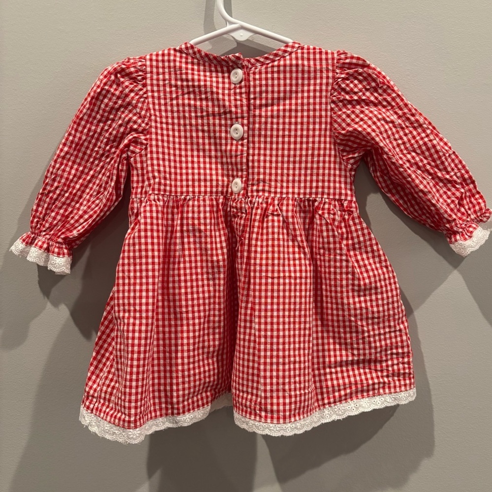 Smocked Valentine’s Day Girls Dress - Picture 5 of 6